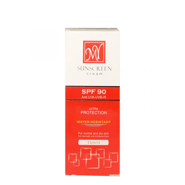 كرم ضد آفتاب مای مناسب برای پوست نرمال و خشک با SPF90 حجم 50 میل