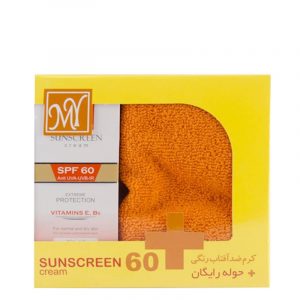 پک کرم ضد آفتاب رنگی مای با SPF60 + یک عدد حوله رایگان