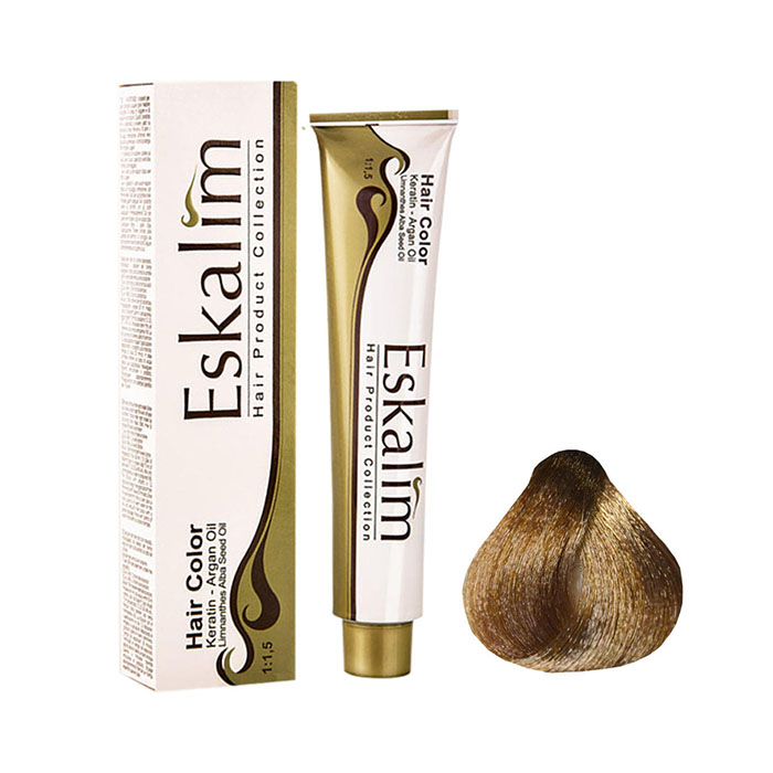 رنگ مو اسکالیم شماره 8.0 رنگ بلوند روشن حجم 100 میلی لیتر														Eskalim Hair Color 100ml No.8.0 Light Blonde