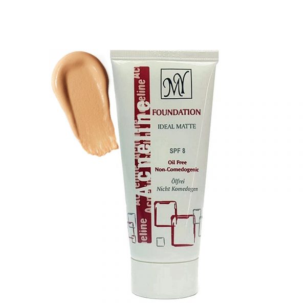 کرم پودر تیوپی مای مدل Acneline با SPF8 حجم 35 میل شماره A03 - بژ عسلی