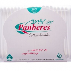 گوش پاک کن مکعبی پنبه ریز 200 عددی