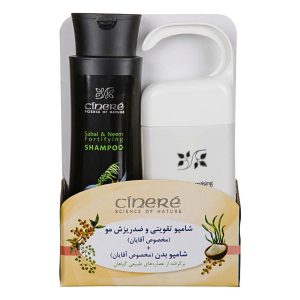 پک شامپو ضد ریزش مو و شامپو بدن سینره