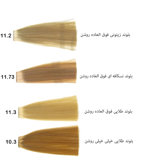 رنگ مو گپ سری نسکافه ای مدل بلوند نسکافه ای خیلی خیلی روشن شماره 11.73