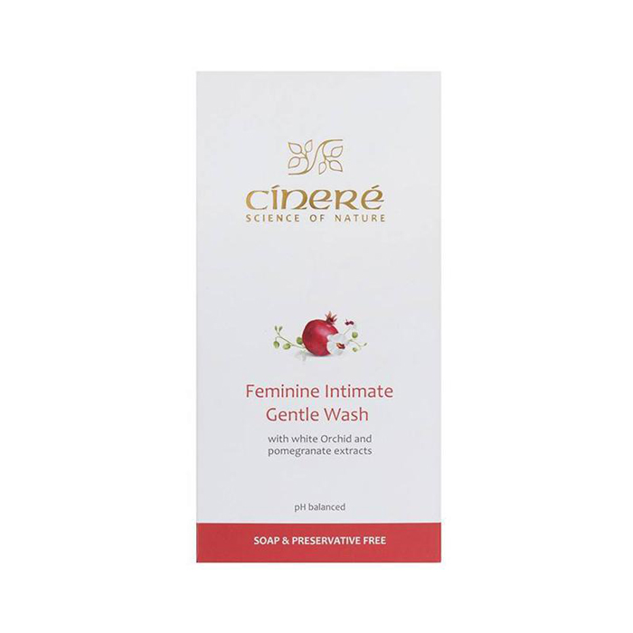 cinere-6260374027735-1 ژل بهداشتی بانوان حاوی عصاره ارکیده سفید و انار سینره 180 میلی لیتر