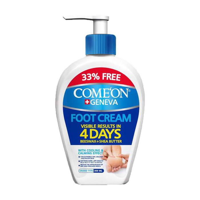 comeon-6260623338971 کرم پمپی مرطوب کننده و ضد ترک پا کامان حجم 300 میلی لیتر