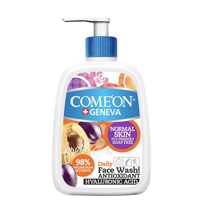 ژل شستشوی صورت کامان مخصوص پوست های نرمال با عصاره زردآلو