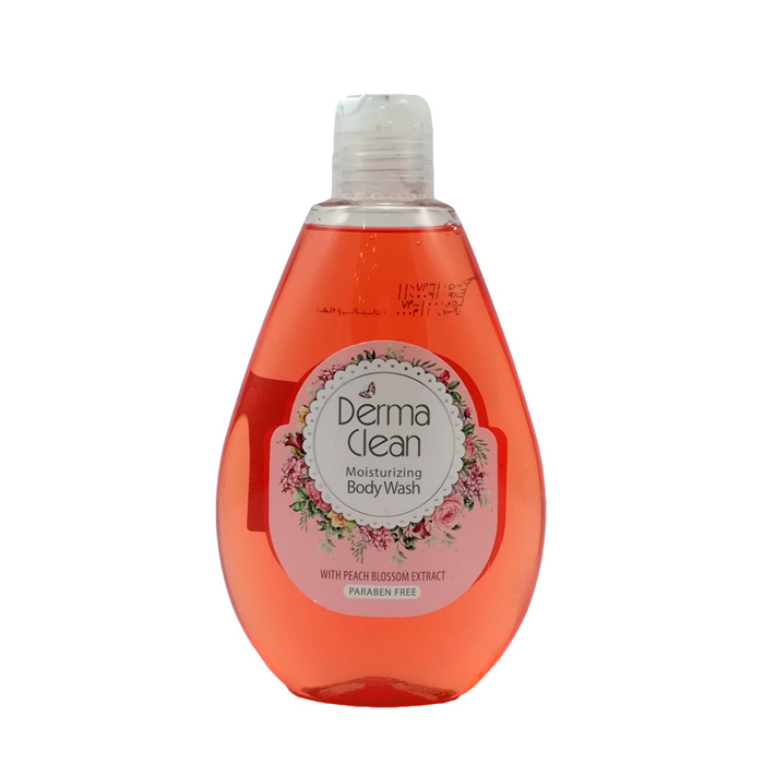 شامپو بدن درماکلين با عصاره شکوفه هلو حجم 300 میلی لیتر