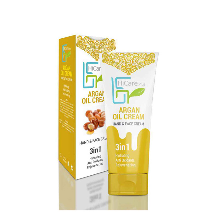 hicare-6269698400026 کرم آبرسان و احیا کننده دست و صورت روغن آرگان هایکر پلاس