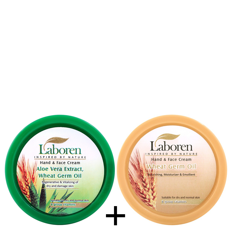 پک کرم های کاسه ای مرطوب کننده جوانه گندم و آلوئه ورا لابورن مخصوص پوست های حساس و خشک 1 پک کرم های کاسه ای مرطوب کننده جوانه گندم و آلوئه ورا لابورن مخصوص پوست های حساس و خشک