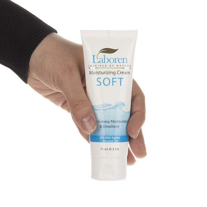 laboren-6260227721360-2 کرم مرطوب کننده تیوپی سافت لابورن حجم 75 میلی لیتر