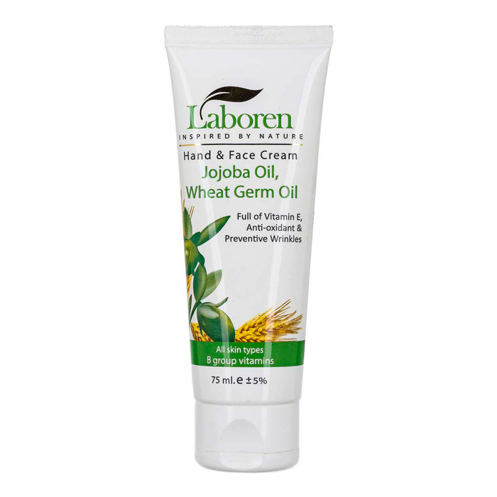 laboren-6260227721612 کرم مرطوب کننده تیوپی جوانه گندم و جوجوبا لابورن حجم 75 میل