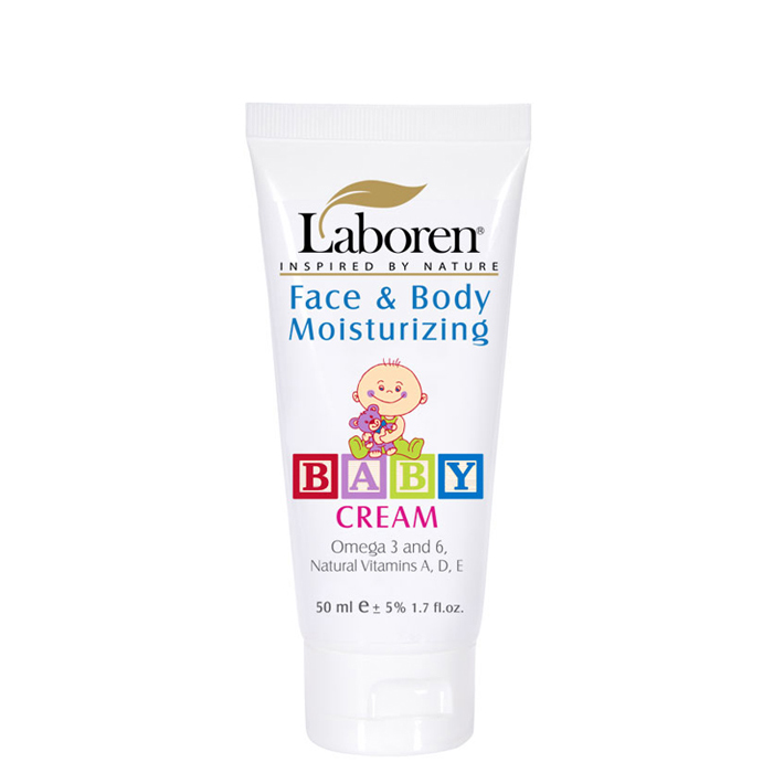 laboren-6260227722763 کرم مرطوب کننده بدن و صورت کودک لابورن حجم 50 میلی لیتر