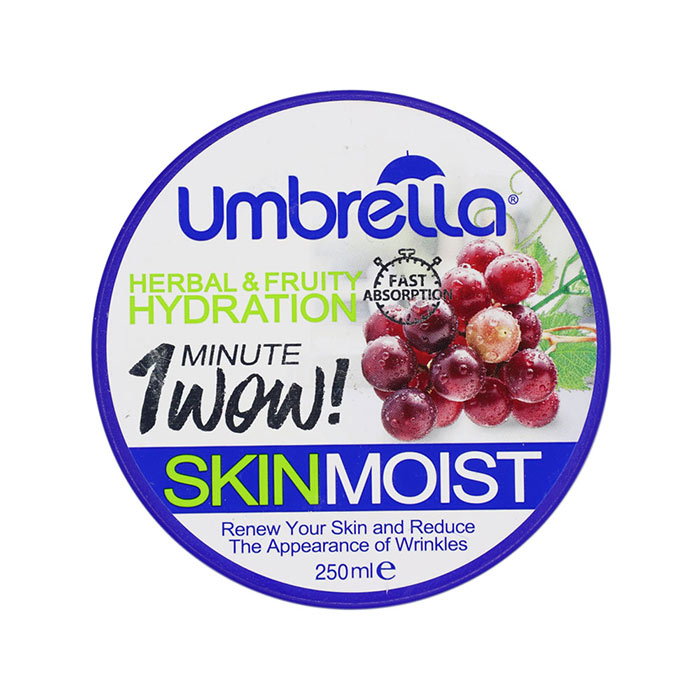 umbrella-6260623340806-2 ژل کرم مرطوب کننده آمبرلا حاوی عصاره انگور حجم 250 میل