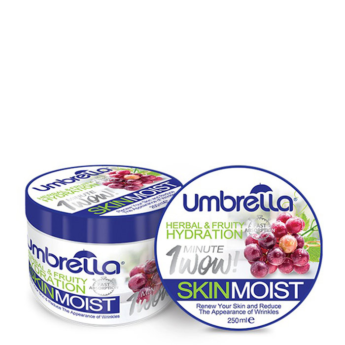 umbrella-6260623340806 ژل کرم مرطوب کننده آمبرلا حاوی عصاره انگور حجم 250 میل