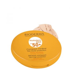 ضد آفتاب بژ روشن بایودرما مناسب پوست های حساس به فیلتر های شیمیایی مدل +Photoderm Max Compact SPF 50  - بژ روشن