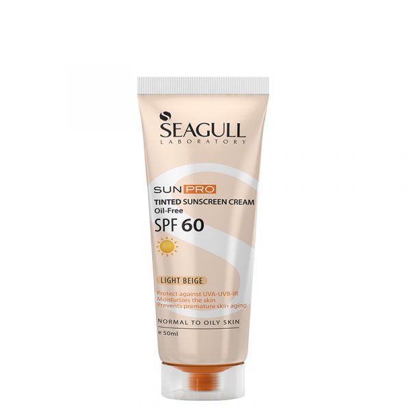 کرم ضد آفتاب رنگی فاقد چربی سی گُل با SPF 60 حجم 50 میل - بژ روشن