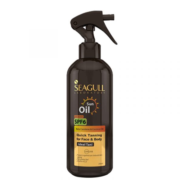 روغن برنزه کننده و ویتامینه سی گل با SPF 6 حجم 250 میل