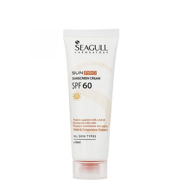 کرم ضد آفتاب بی رنگ سی گل با SPF60 حجم 50 میل