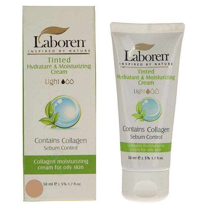 laboren-6260227723340-2 کرم مرطوب کننده رنگی حاوی کلاژن پوست چرب لابورن حجم 50 میل - روشن