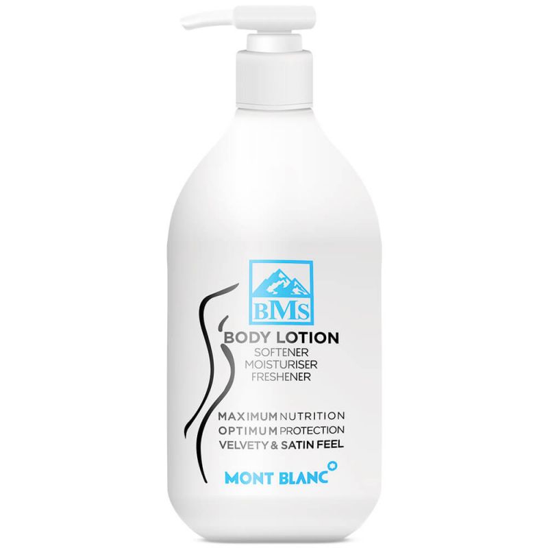 bms-body-lotion-mont-blance-422140151202 لوسیون خوشبو کننده بدن بی ام اس مدل Mont Blanc حجم 300 میلی لیتر