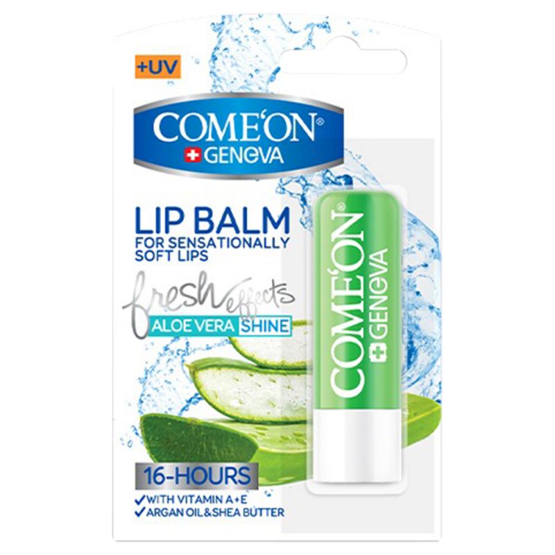 بالم نرم و براق کننده لب آلوئه ورا کامان														Comeon Geneva Lip Balm With AloeVera Extract