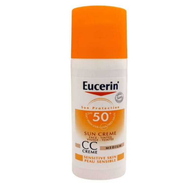 کرم CC ضد آفتاب رنگی SPF50 پوست حساس اوسرین 50 میلی لیتر (بدون جعبه)