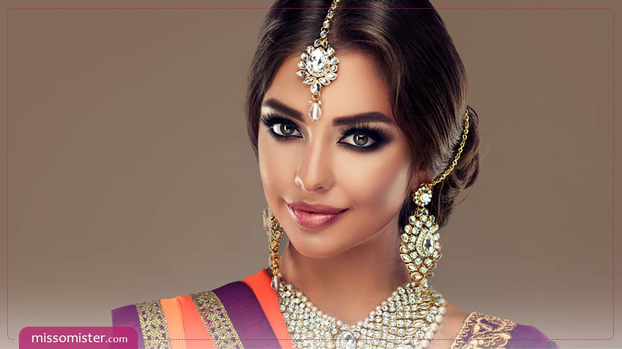 100 مدل آرایش هندی زیبا و جدید برای عروس